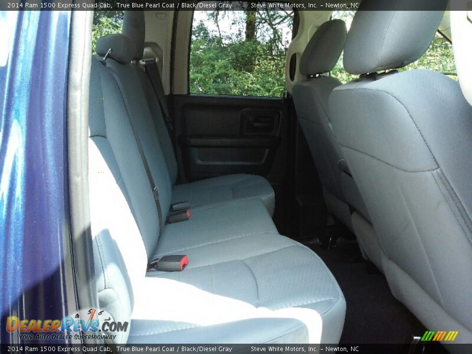 2014 Ram 1500 Express Quad Cab True Blue Pearl Coat / Black/Diesel Gray Photo #12