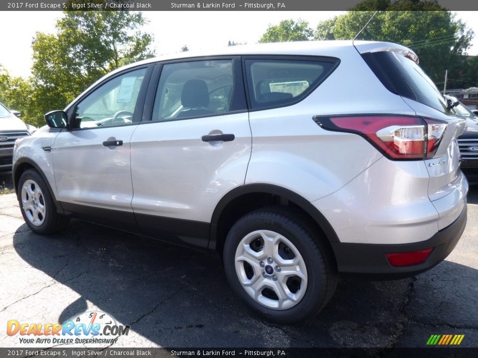 2017 Ford Escape S Ingot Silver / Charcoal Black Photo #4