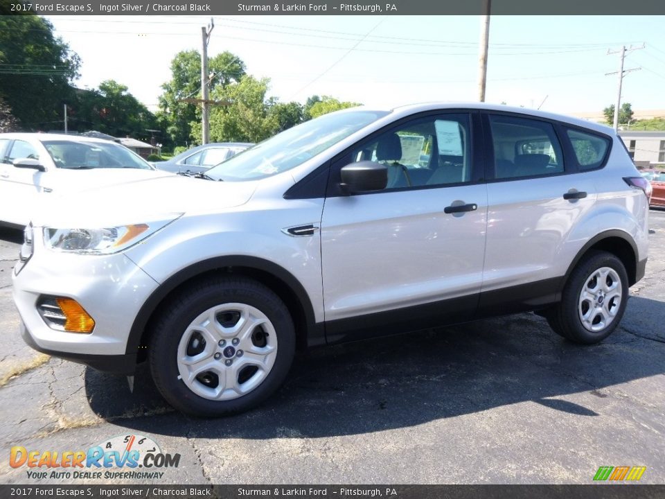 2017 Ford Escape S Ingot Silver / Charcoal Black Photo #5