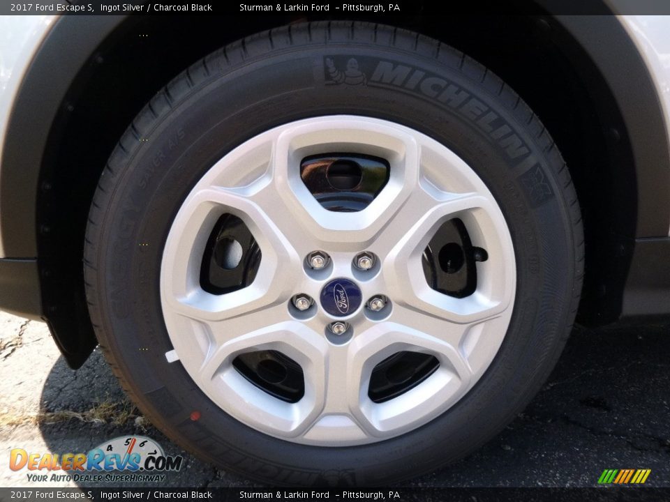 2017 Ford Escape S Ingot Silver / Charcoal Black Photo #6