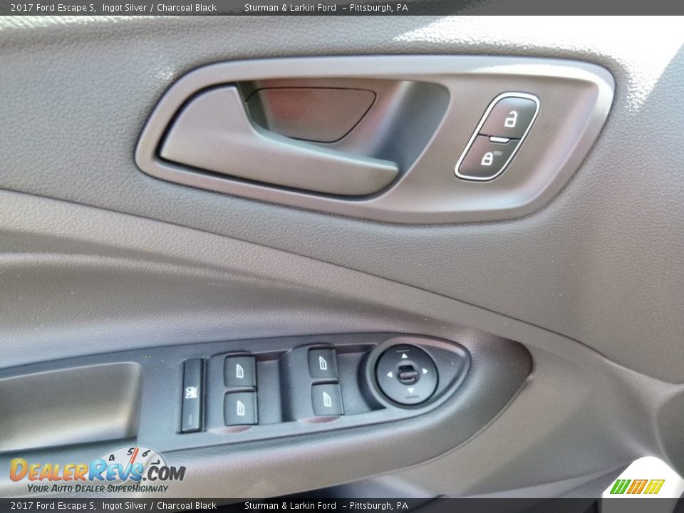 2017 Ford Escape S Ingot Silver / Charcoal Black Photo #10