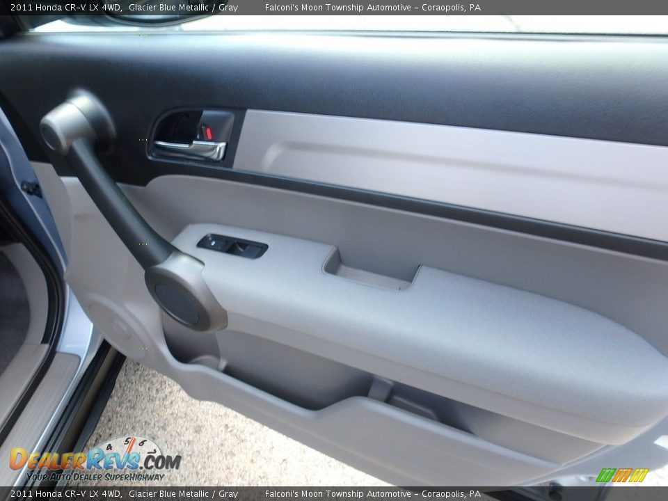 2011 Honda CR-V LX 4WD Glacier Blue Metallic / Gray Photo #13