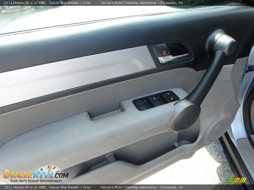 2011 Honda CR-V LX 4WD Glacier Blue Metallic / Gray Photo #20