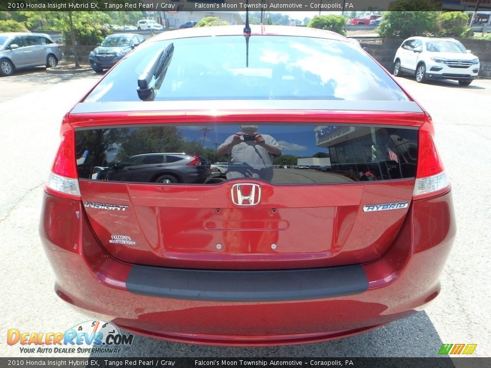 2010 Honda Insight Hybrid EX Tango Red Pearl / Gray Photo #4