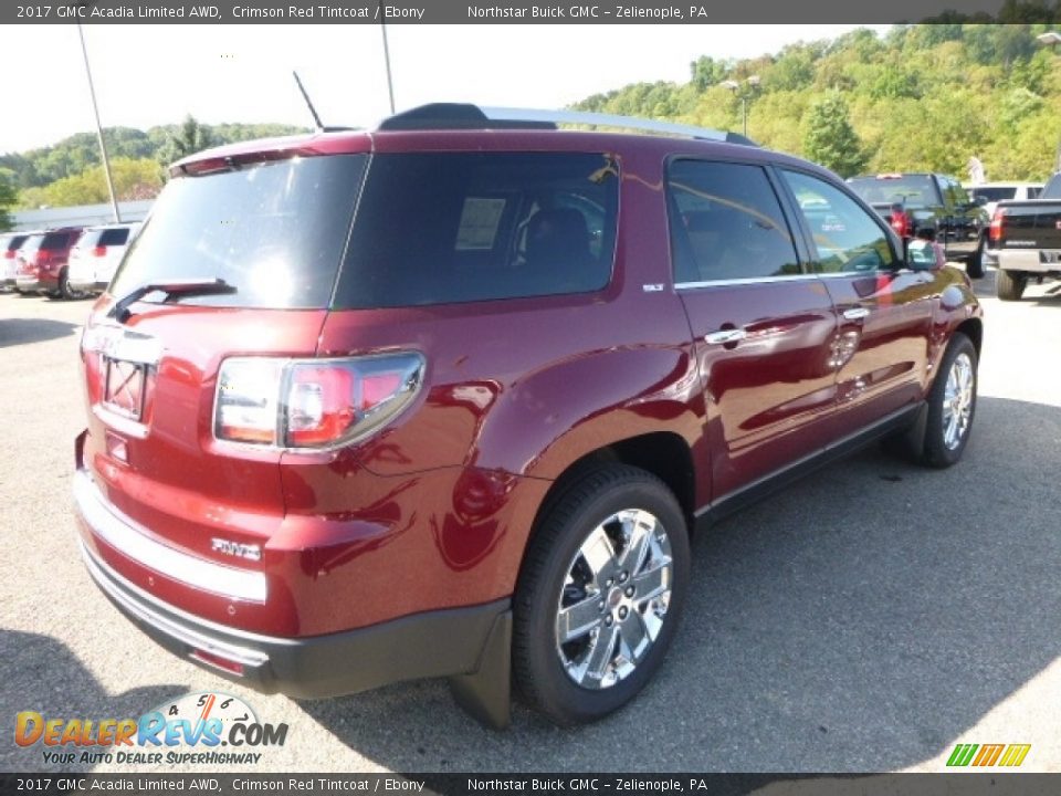 2017 GMC Acadia Limited AWD Crimson Red Tintcoat / Ebony Photo #6