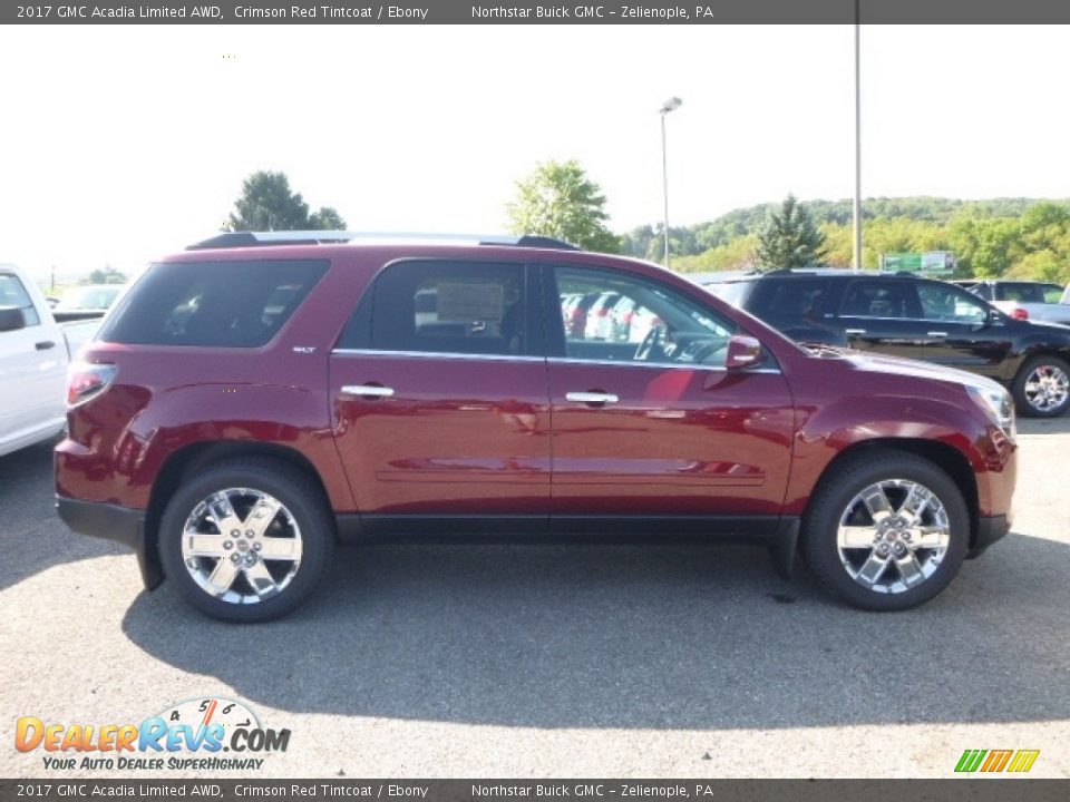 2017 GMC Acadia Limited AWD Crimson Red Tintcoat / Ebony Photo #7