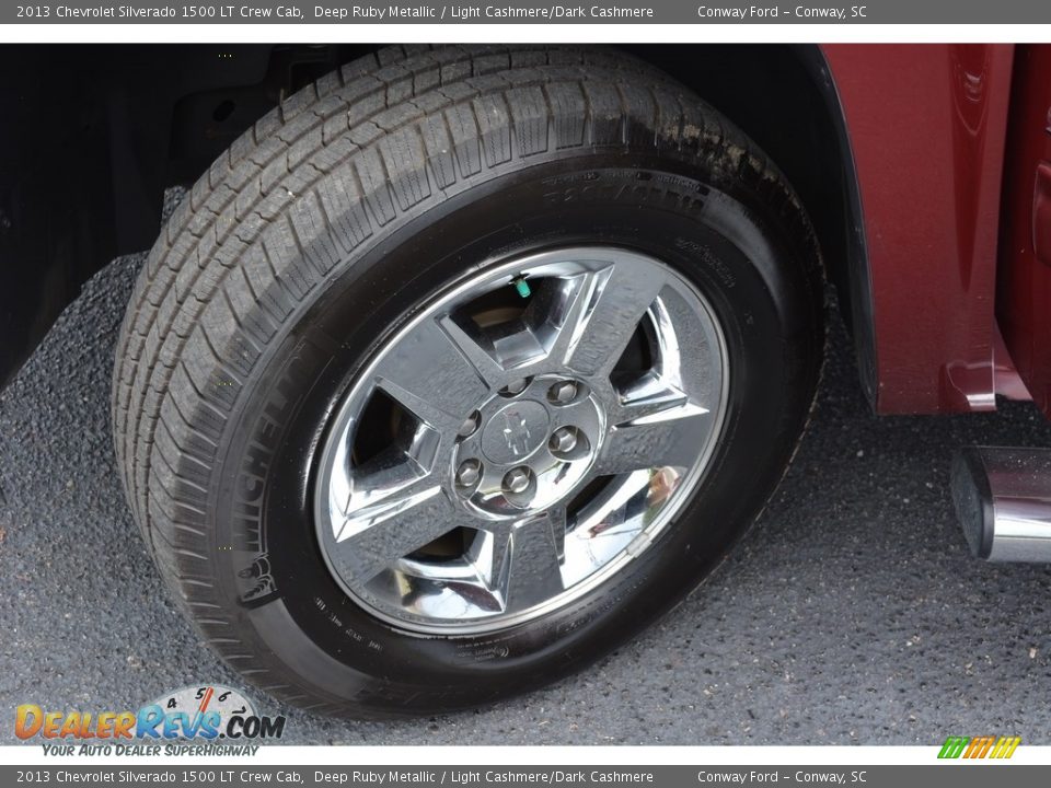 2013 Chevrolet Silverado 1500 LT Crew Cab Deep Ruby Metallic / Light Cashmere/Dark Cashmere Photo #16