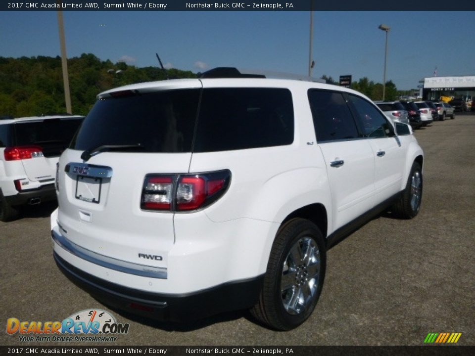 2017 GMC Acadia Limited AWD Summit White / Ebony Photo #9