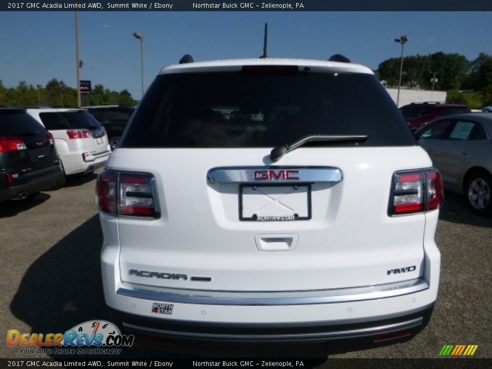 2017 GMC Acadia Limited AWD Summit White / Ebony Photo #10