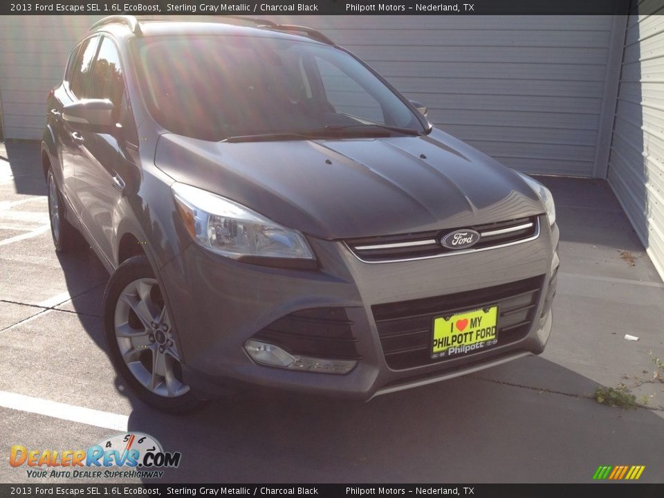 2013 Ford Escape SEL 1.6L EcoBoost Sterling Gray Metallic / Charcoal Black Photo #1