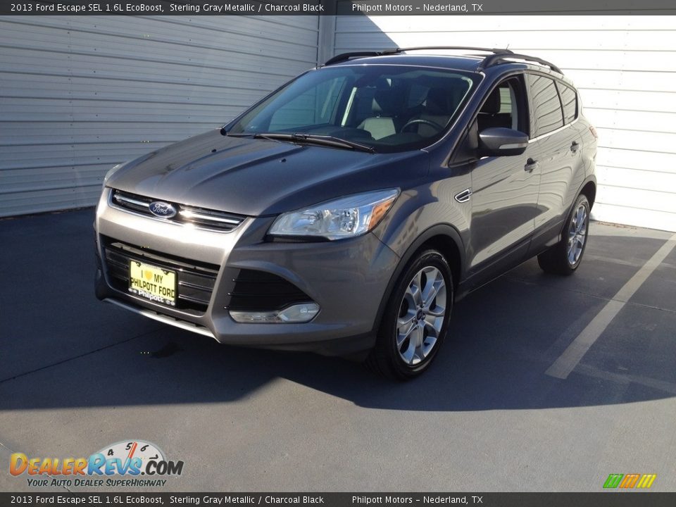 2013 Ford Escape SEL 1.6L EcoBoost Sterling Gray Metallic / Charcoal Black Photo #4