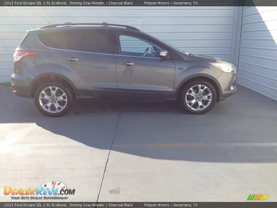 2013 Ford Escape SEL 1.6L EcoBoost Sterling Gray Metallic / Charcoal Black Photo #8