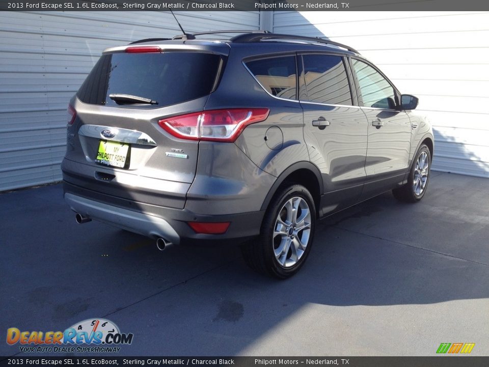 2013 Ford Escape SEL 1.6L EcoBoost Sterling Gray Metallic / Charcoal Black Photo #9