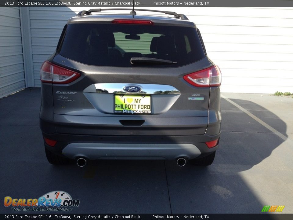 2013 Ford Escape SEL 1.6L EcoBoost Sterling Gray Metallic / Charcoal Black Photo #10