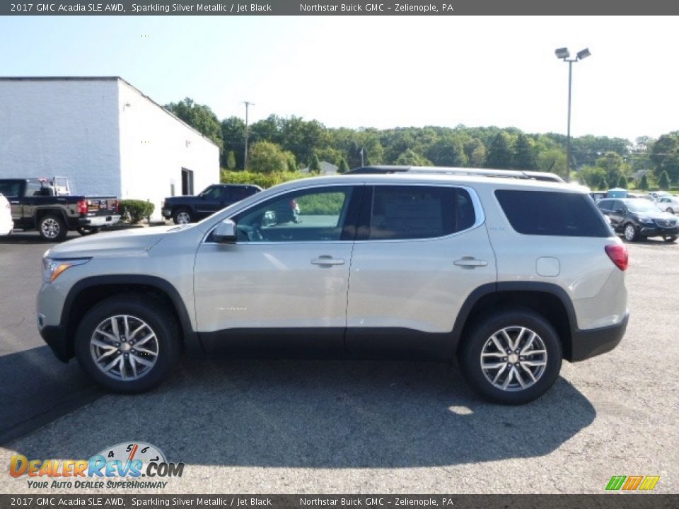 2017 GMC Acadia SLE AWD Sparkling Silver Metallic / Jet Black Photo #3