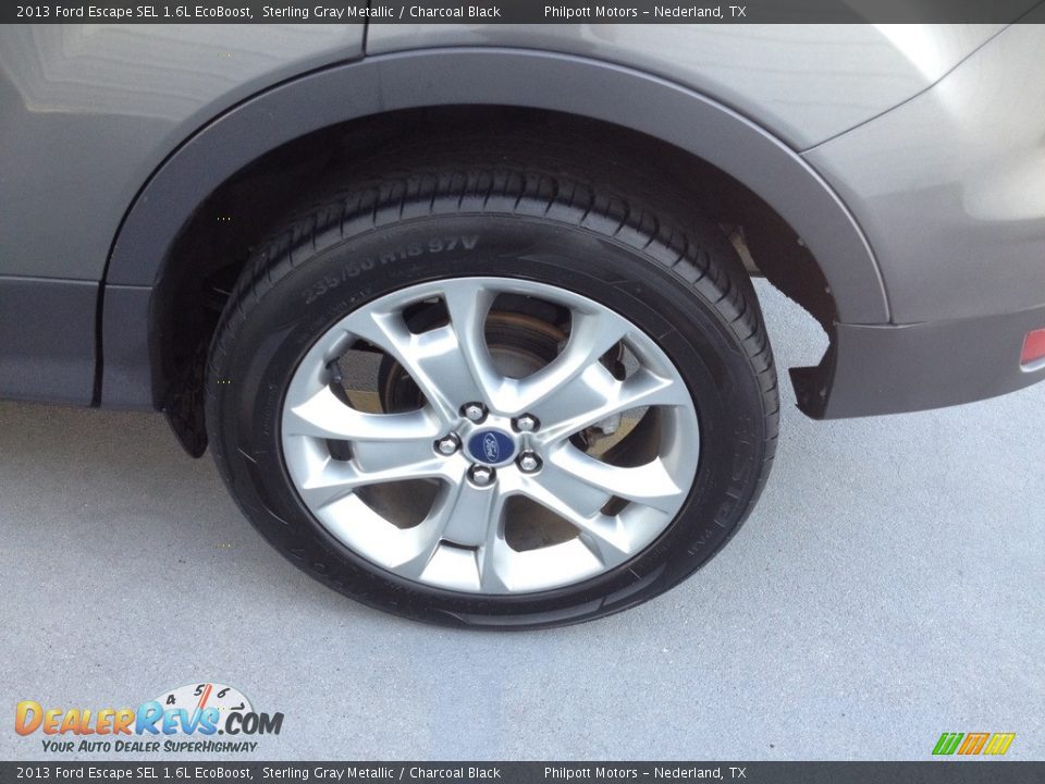 2013 Ford Escape SEL 1.6L EcoBoost Sterling Gray Metallic / Charcoal Black Photo #16