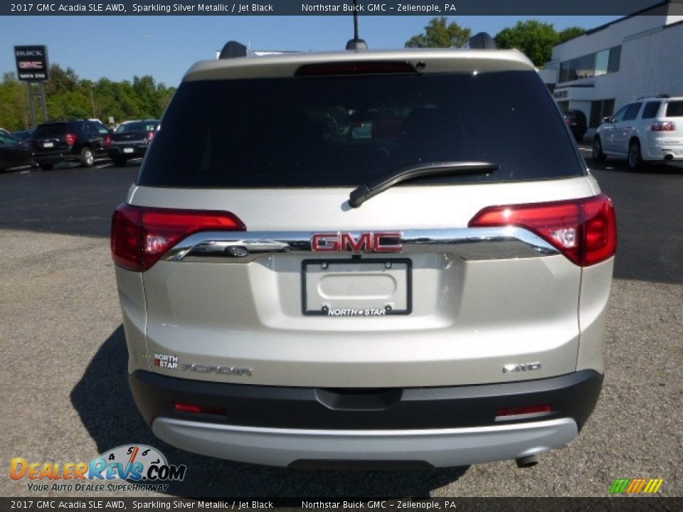 2017 GMC Acadia SLE AWD Sparkling Silver Metallic / Jet Black Photo #5