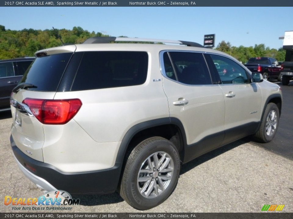 2017 GMC Acadia SLE AWD Sparkling Silver Metallic / Jet Black Photo #6