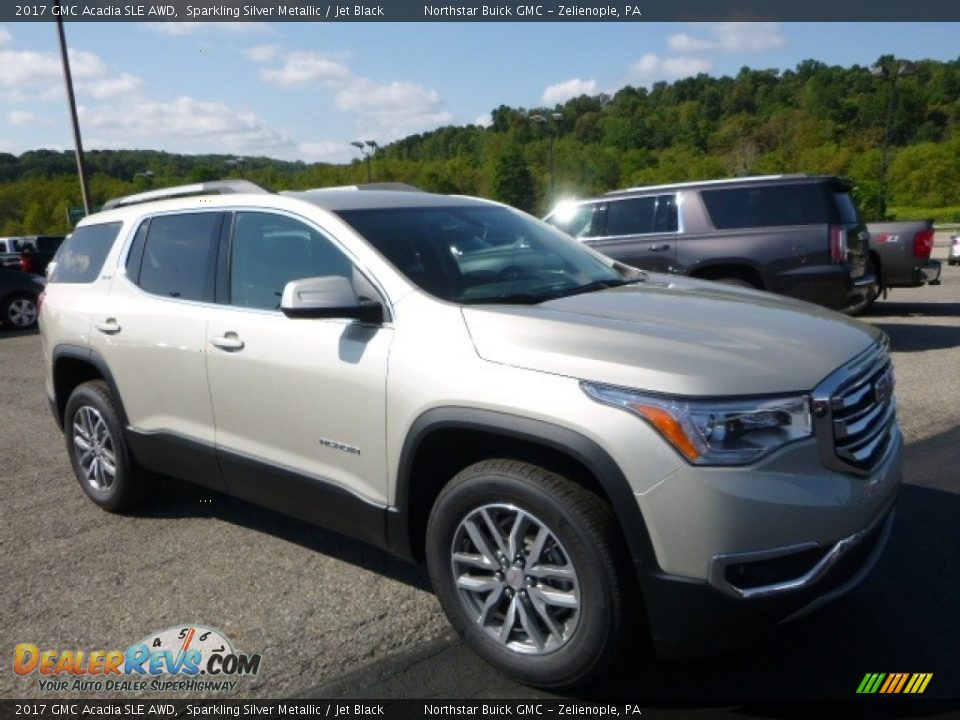 2017 GMC Acadia SLE AWD Sparkling Silver Metallic / Jet Black Photo #12