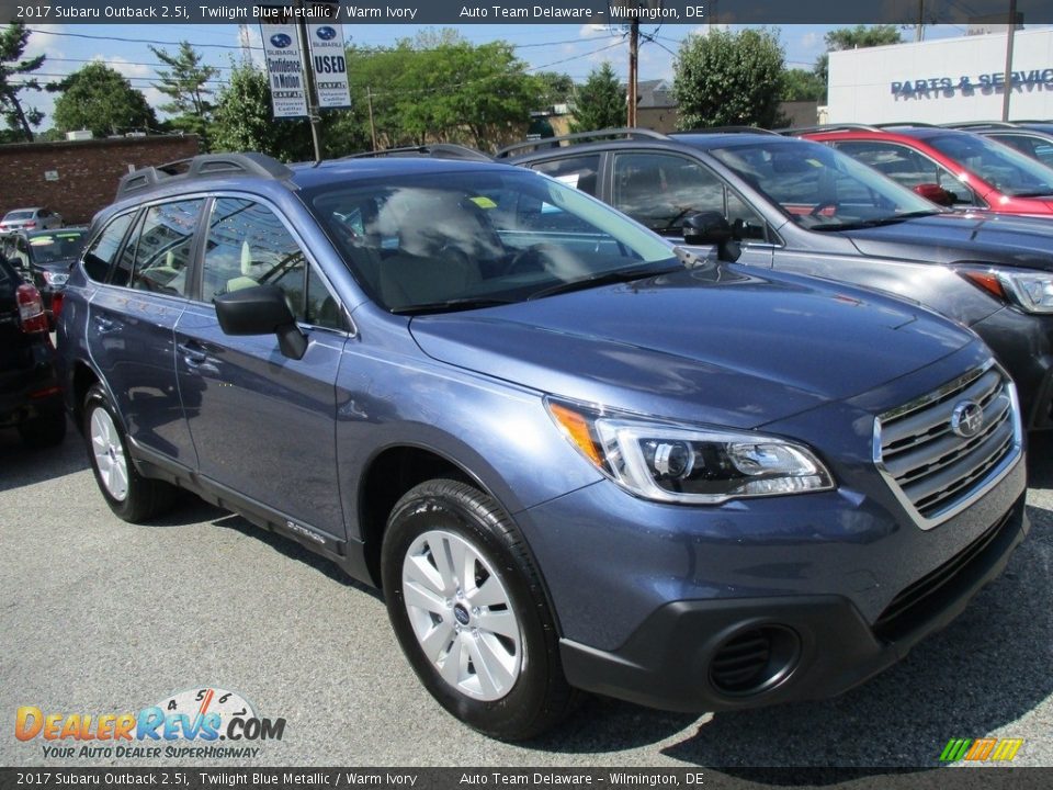 2017 Subaru Outback 2.5i Twilight Blue Metallic / Warm Ivory Photo #1