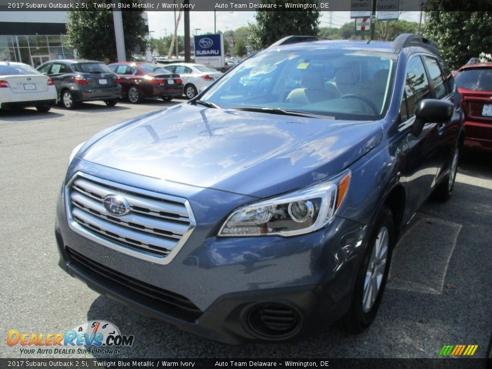2017 Subaru Outback 2.5i Twilight Blue Metallic / Warm Ivory Photo #2