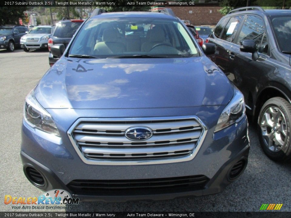 2017 Subaru Outback 2.5i Twilight Blue Metallic / Warm Ivory Photo #3