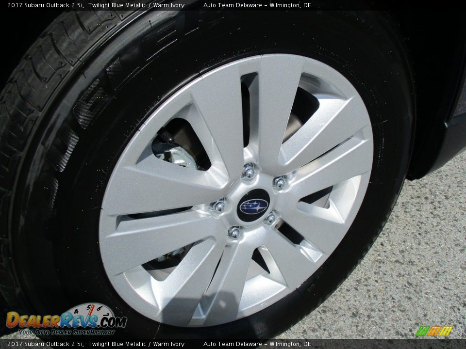 2017 Subaru Outback 2.5i Twilight Blue Metallic / Warm Ivory Photo #7