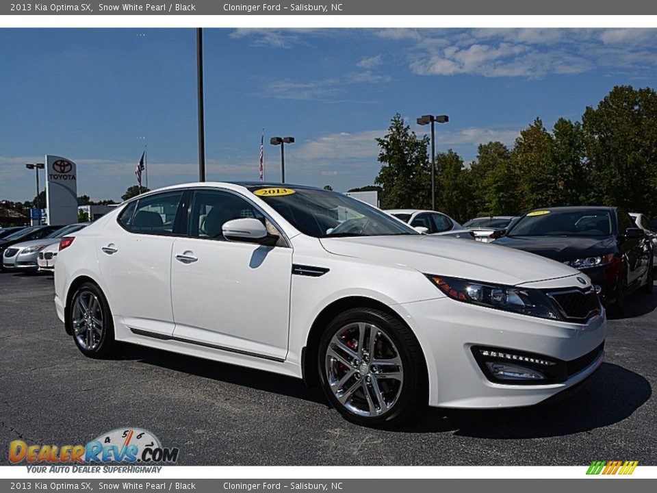 2013 Kia Optima SX Snow White Pearl / Black Photo #1