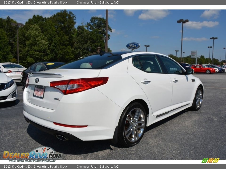 2013 Kia Optima SX Snow White Pearl / Black Photo #3