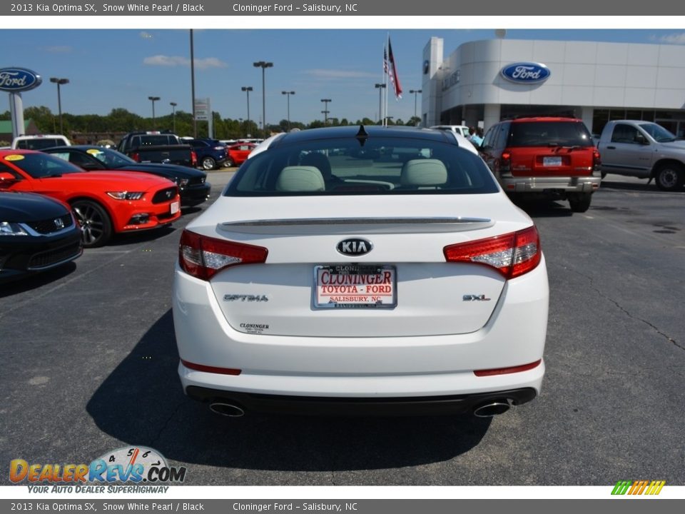 2013 Kia Optima SX Snow White Pearl / Black Photo #4