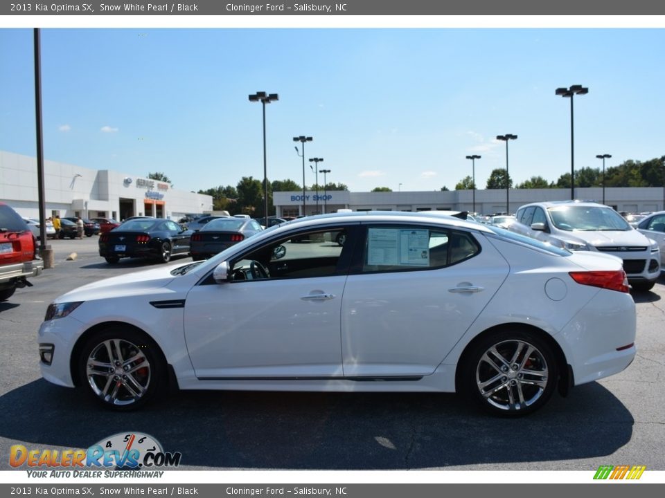 2013 Kia Optima SX Snow White Pearl / Black Photo #6