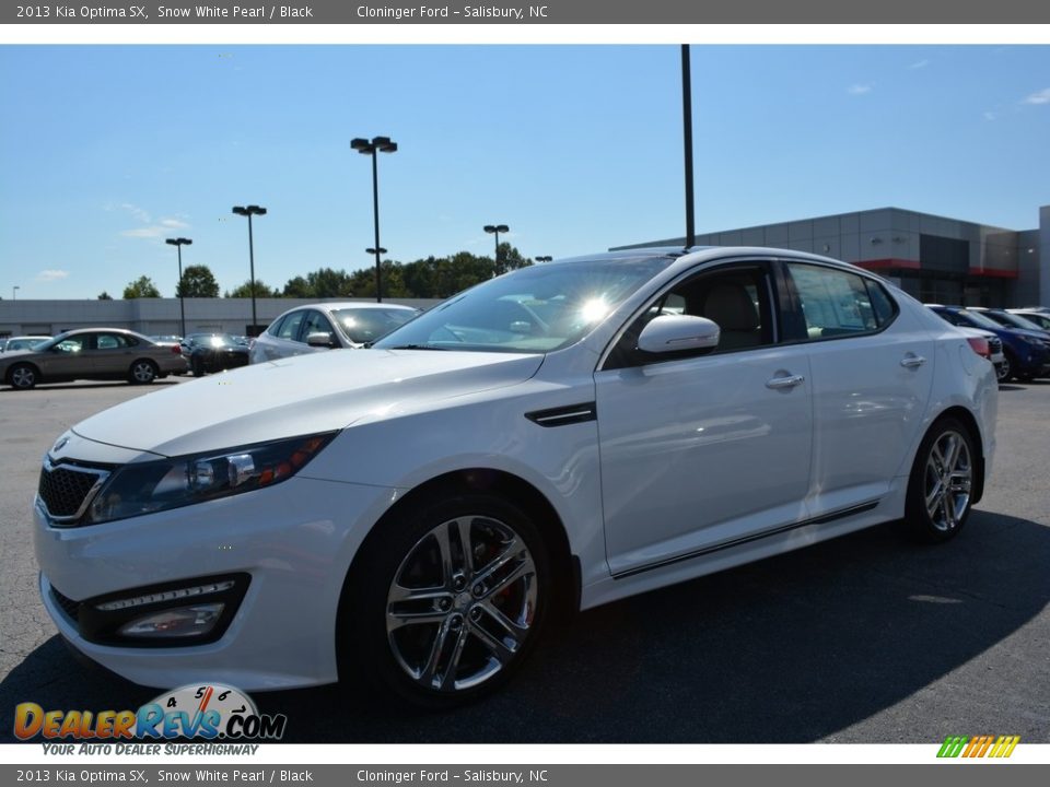 2013 Kia Optima SX Snow White Pearl / Black Photo #7