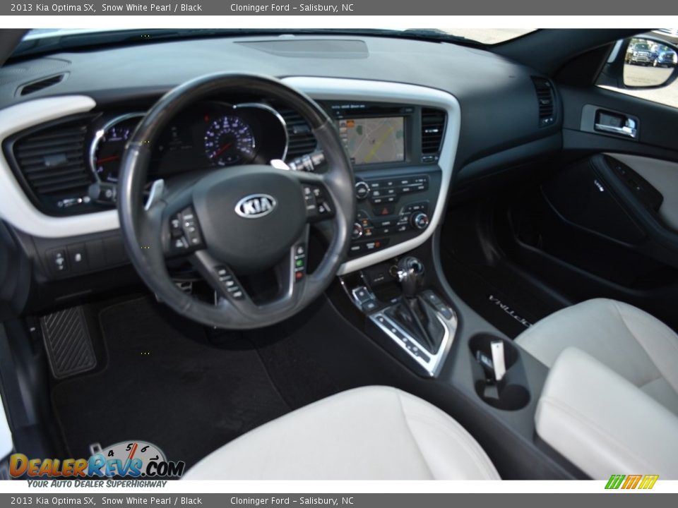 2013 Kia Optima SX Snow White Pearl / Black Photo #11