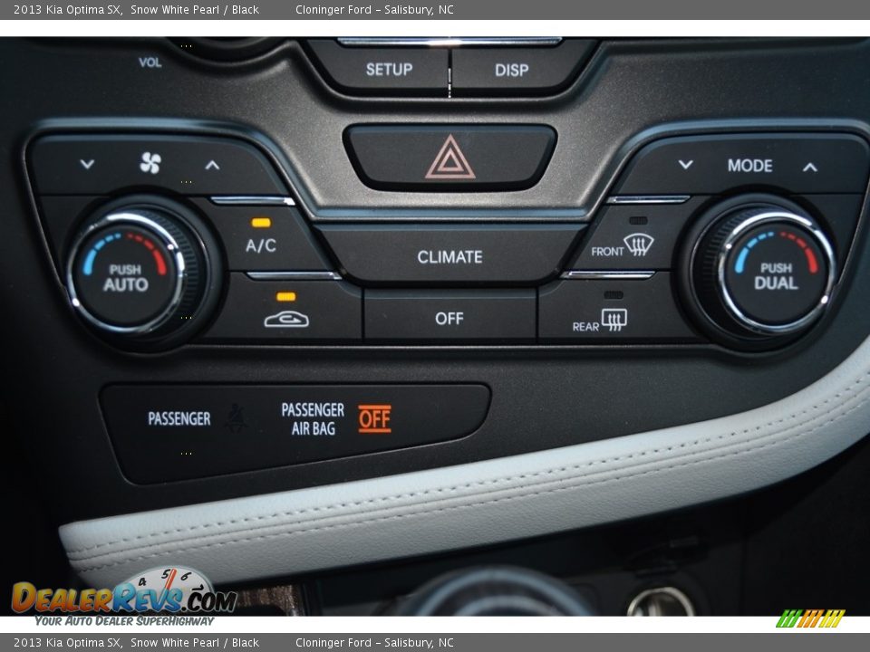 2013 Kia Optima SX Snow White Pearl / Black Photo #23
