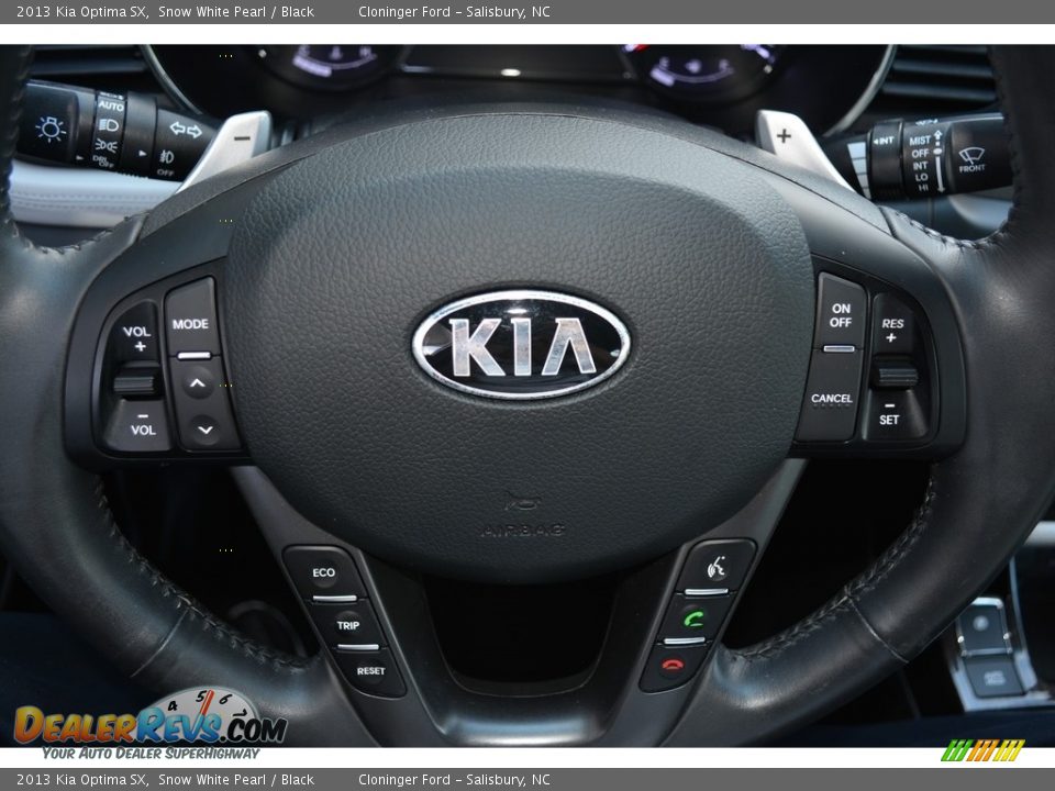 2013 Kia Optima SX Snow White Pearl / Black Photo #25