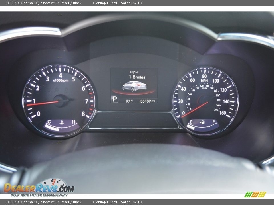 2013 Kia Optima SX Snow White Pearl / Black Photo #26