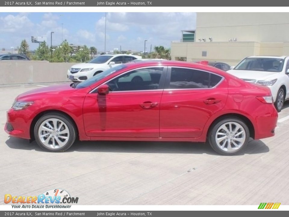 2017 Acura ILX San Marino Red / Parchment Photo #4