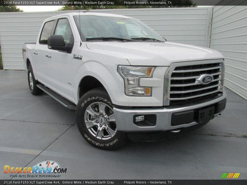 2016 Ford F150 XLT SuperCrew 4x4 Oxford White / Medium Earth Gray Photo #1