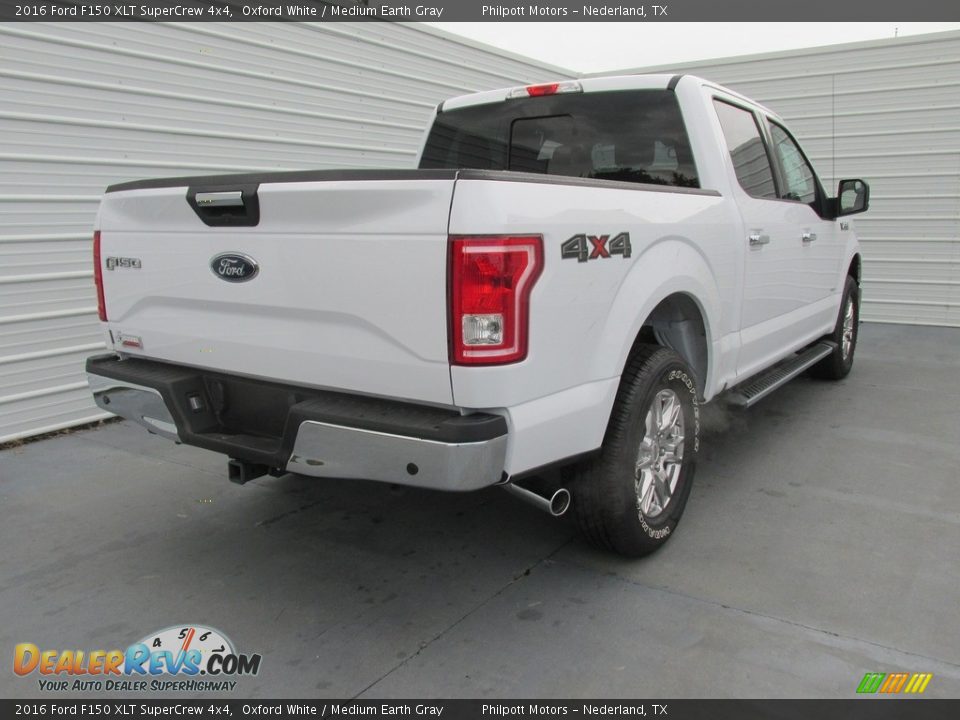 2016 Ford F150 XLT SuperCrew 4x4 Oxford White / Medium Earth Gray Photo #4