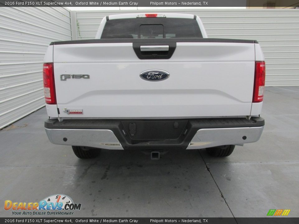 2016 Ford F150 XLT SuperCrew 4x4 Oxford White / Medium Earth Gray Photo #5