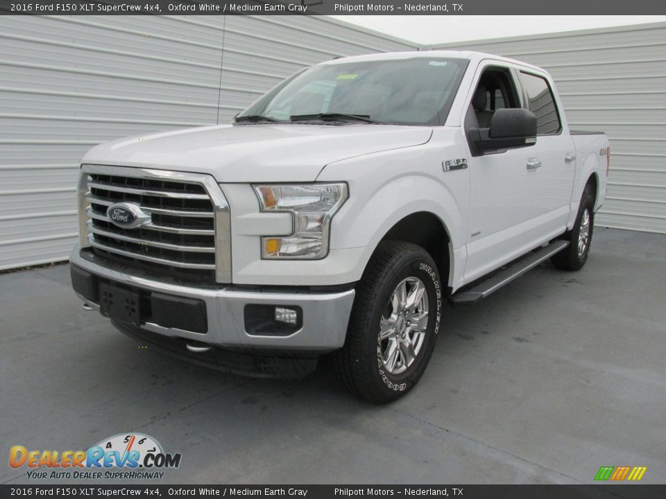 2016 Ford F150 XLT SuperCrew 4x4 Oxford White / Medium Earth Gray Photo #7