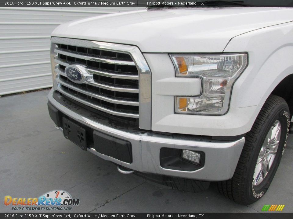 2016 Ford F150 XLT SuperCrew 4x4 Oxford White / Medium Earth Gray Photo #10