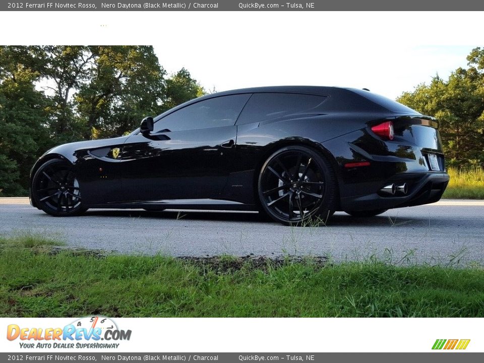 2012 Ferrari FF Novitec Rosso Nero Daytona (Black Metallic) / Charcoal Photo #2