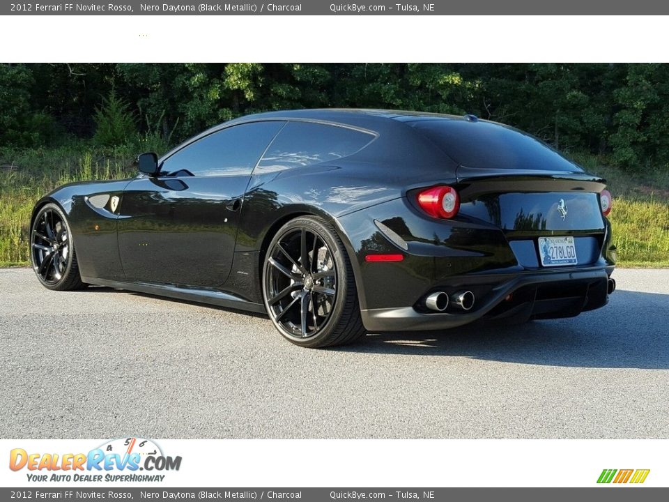 2012 Ferrari FF Novitec Rosso Nero Daytona (Black Metallic) / Charcoal Photo #3