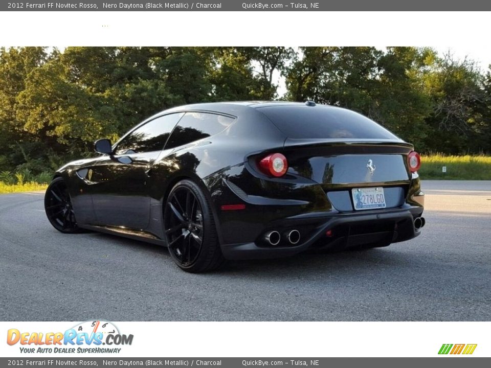 2012 Ferrari FF Novitec Rosso Nero Daytona (Black Metallic) / Charcoal Photo #4
