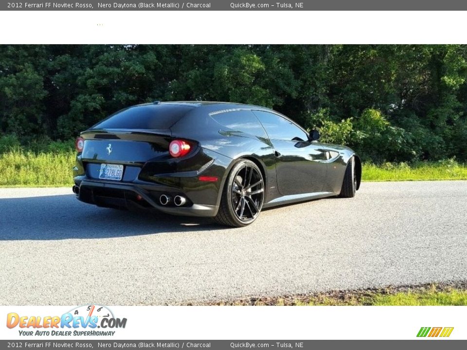 2012 Ferrari FF Novitec Rosso Nero Daytona (Black Metallic) / Charcoal Photo #5