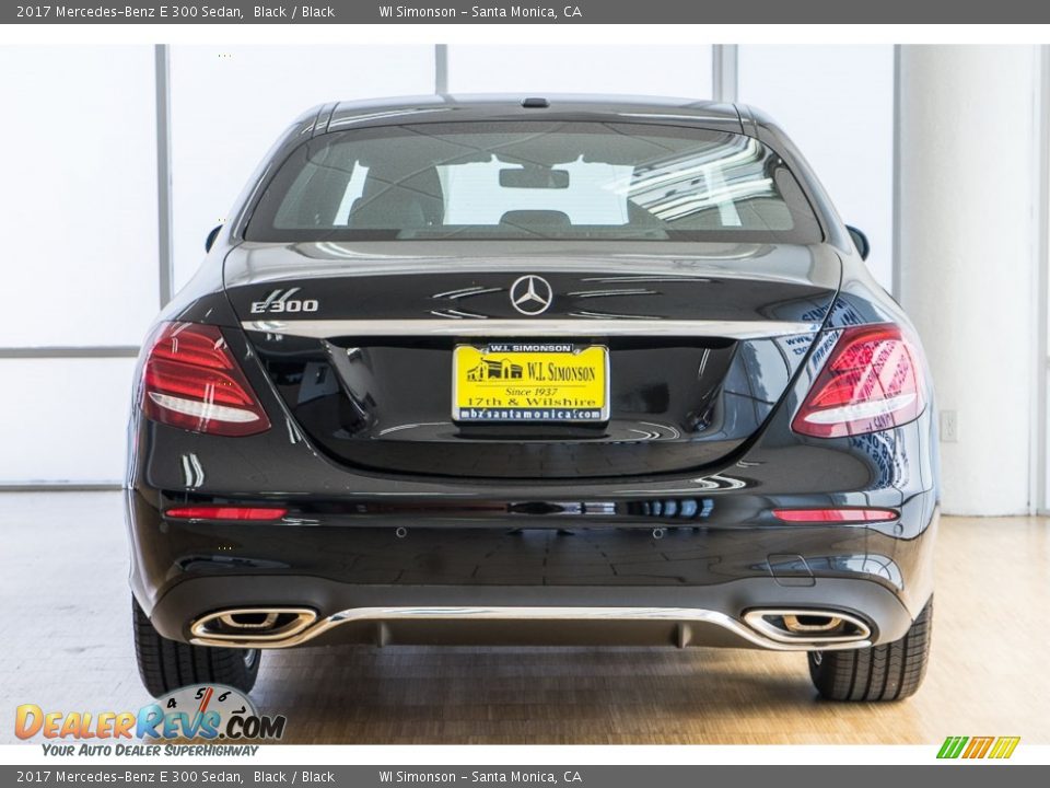 2017 Mercedes-Benz E 300 Sedan Black / Black Photo #4