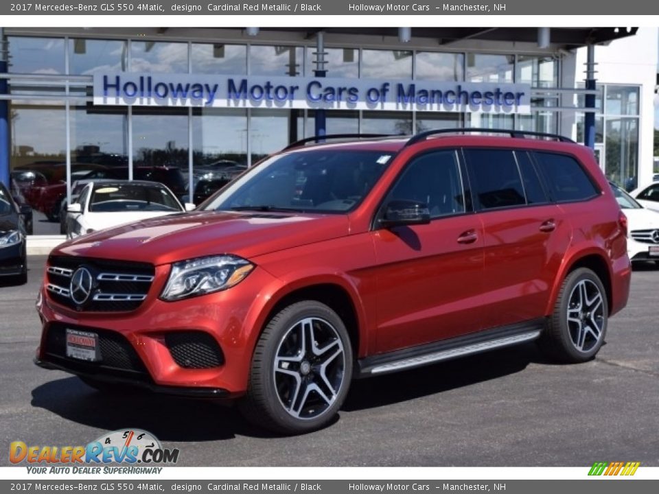 2017 Mercedes-Benz GLS 550 4Matic designo  Cardinal Red Metallic / Black Photo #1