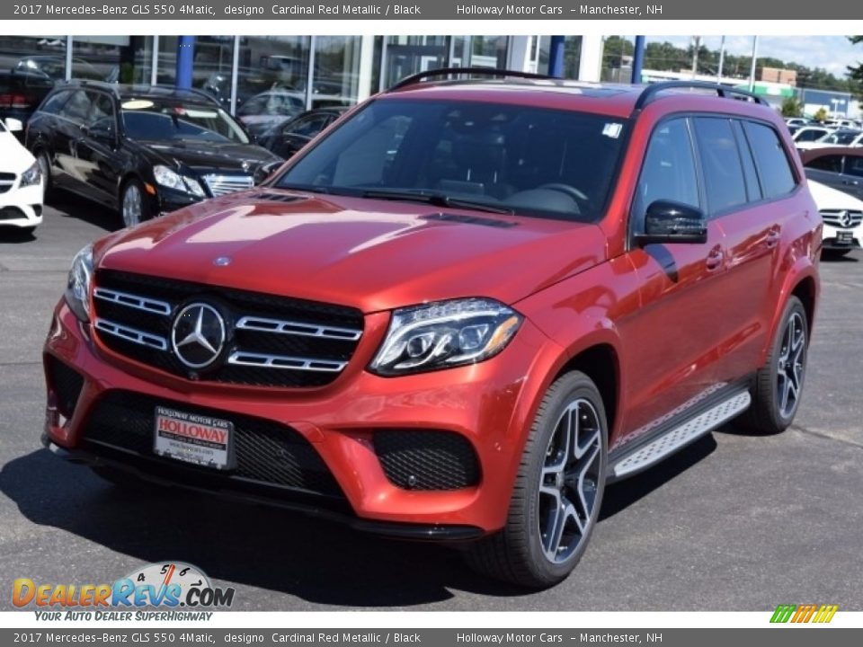 2017 Mercedes-Benz GLS 550 4Matic designo  Cardinal Red Metallic / Black Photo #2