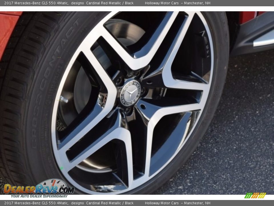 2017 Mercedes-Benz GLS 550 4Matic designo  Cardinal Red Metallic / Black Photo #4